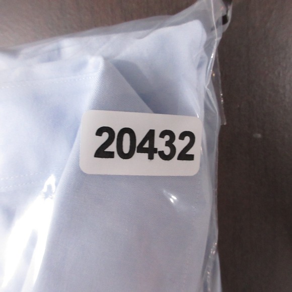 Brooks Brothers Shirt Mens L 16.5 33 Blue Solid Stretch Regular Dress Button Up - Picture 9 of 9